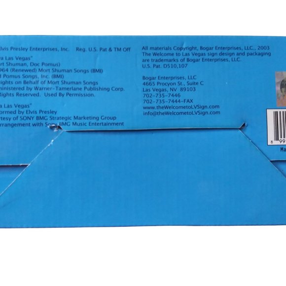 Vintage Elvis Welcome To Fabulous Las Vegas Nevada Welcome Light Up Sign Works - Picture 7 of 9